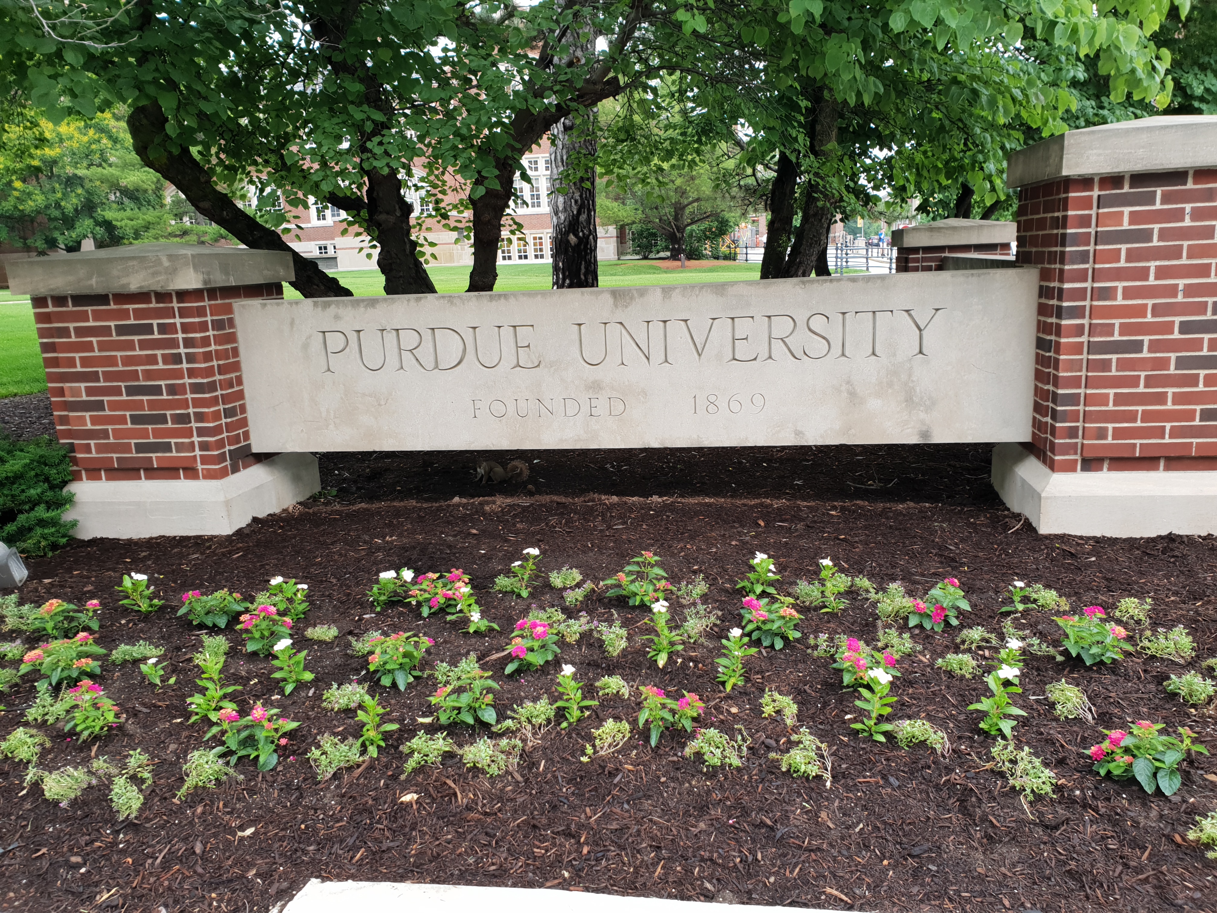 Purdue engraved in Stone